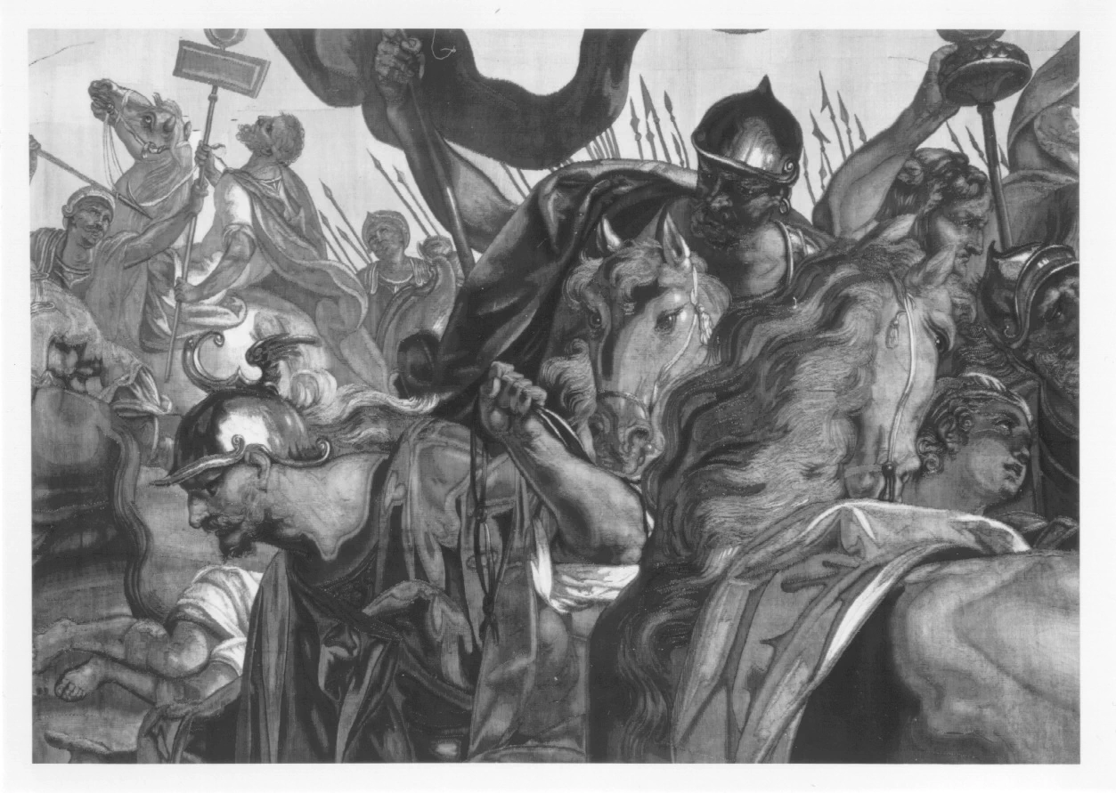 Arazzo - battaglia di Canne, Musei Reali, Palazzo Reale, Torino, dettaglio 2